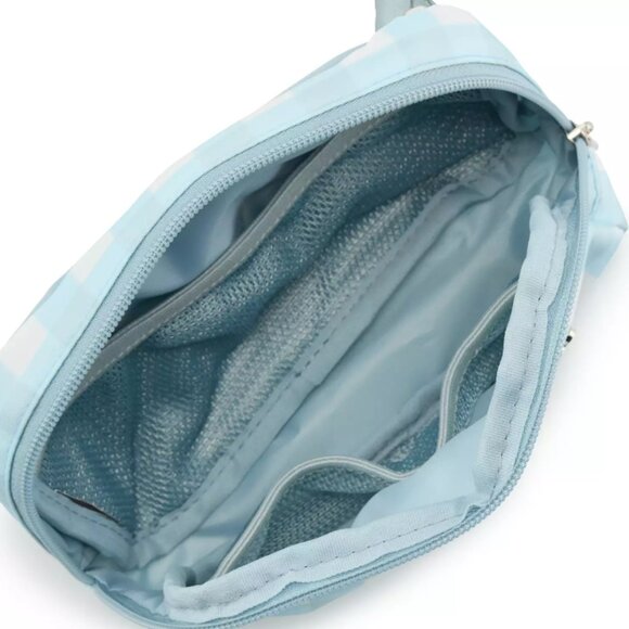 Disney Winnie the Pooh Light Blue and white Checkered Fanny pack - Picture 2 of 3